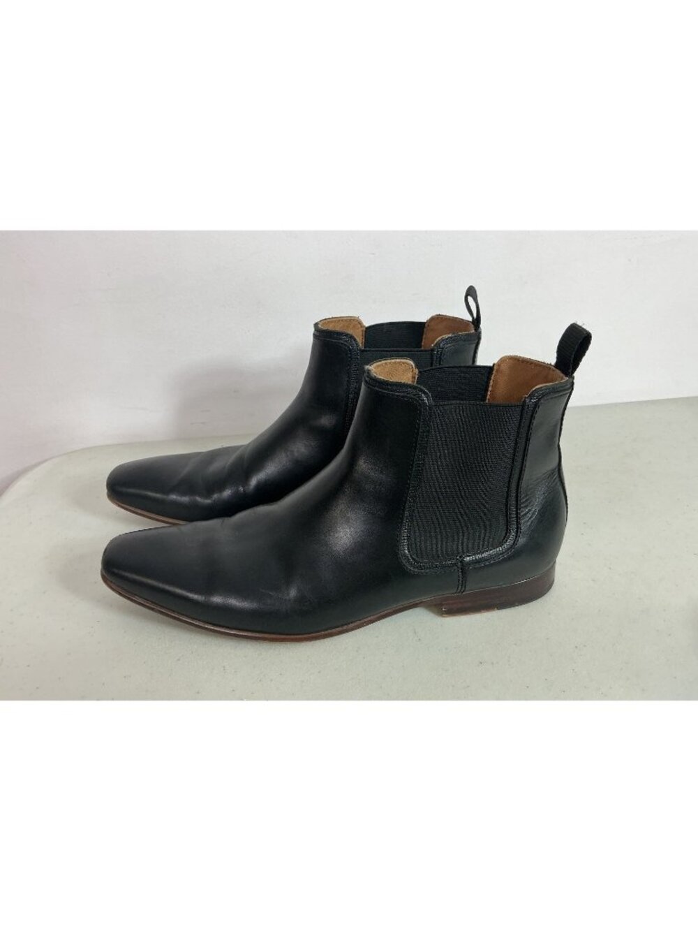Aldo Leather Chelsea Boots Black Slip On Ankle Mens 8